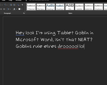 Tablet Goblin Handwriting Font